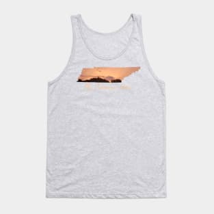 My Tennessee Home Sunset Orange Tank Top